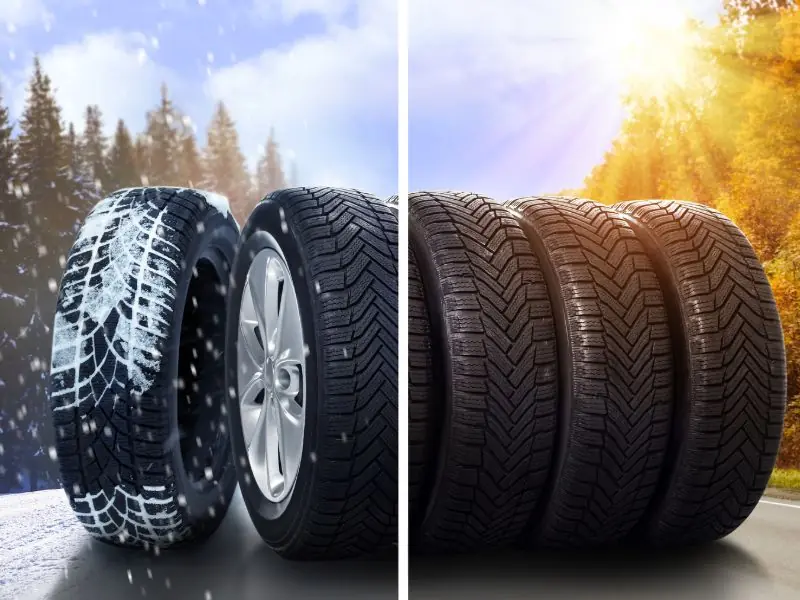 Comparaison Pneus Hiver et 4 Saisons