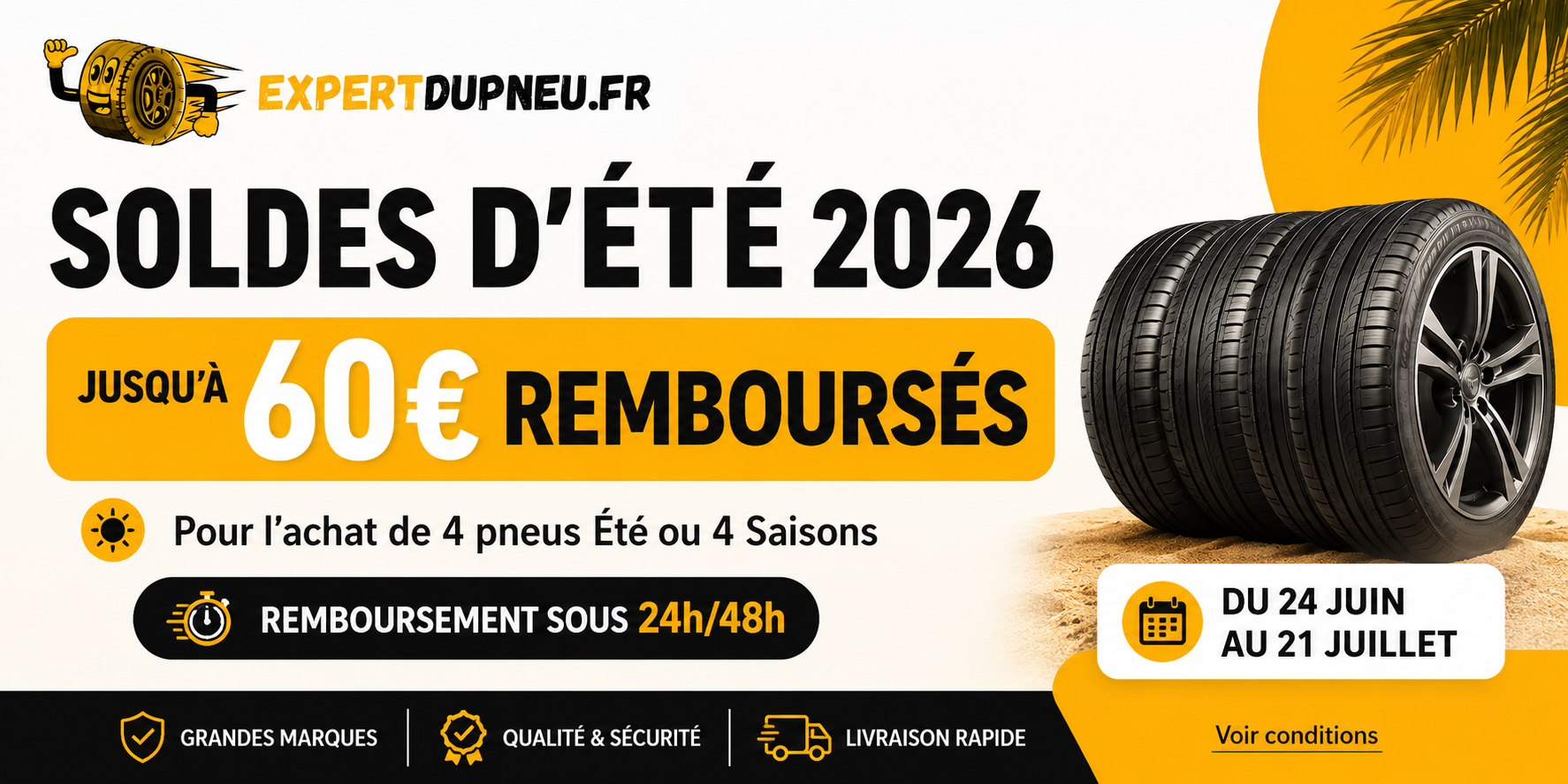 Soldes d’été 2026 — jusqu’à 60 € remboursés
